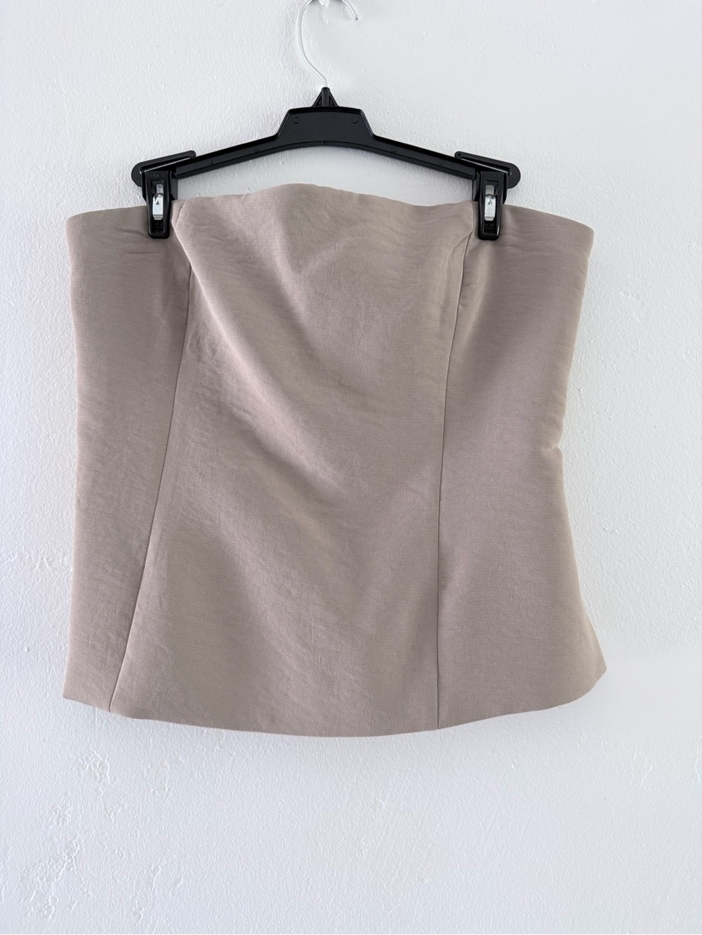 Christian Lacroix Strapless Mini Top in Taupe Beige